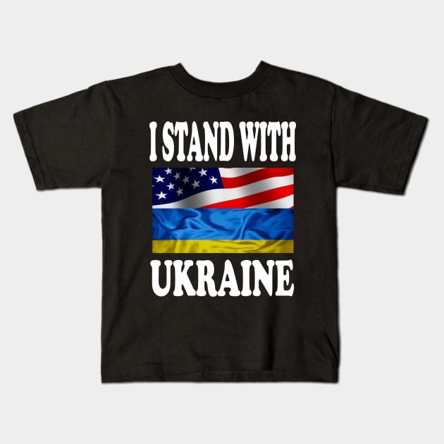 i stand with ukraine Kids T-Shirt by Elegance14